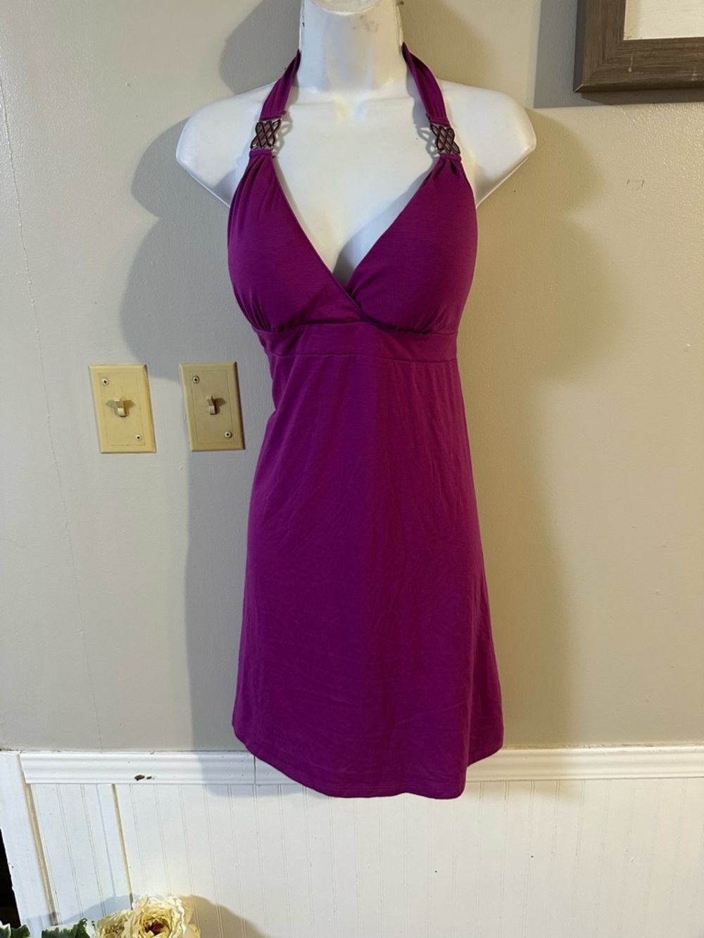 Apt. 9 Halter Mini Dress in Magenta